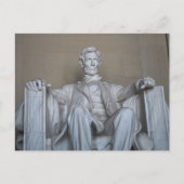 Carte Postale Statue d'Abraham Lincoln (Devant)