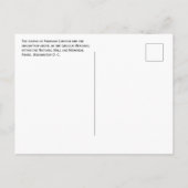 Carte Postale Statue d'Abraham Lincoln, inscription, National Ma (Dos)