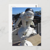 Carte Postale Statue d'acroates (Devant / Derrière)