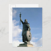 Carte Postale Statue d'Alfred le Grand (Devant / Derrière)