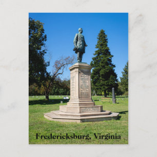 Carte Postale Statue d'Andrew Humphreys à Fredericksburg