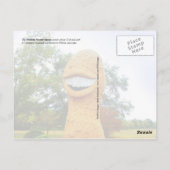 Carte Postale Statue d'arachide souriante, Plaines, Géorgie (Dos)