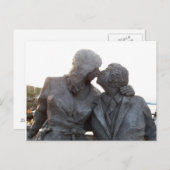 Carte Postale Statue de baiser (Devant / Derrière)