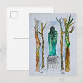 Carte Postale Statue de Balzac par Rodin | Paris, France (Devant / Derrière)