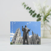 Carte Postale statue de basílica quito (Debout devant)
