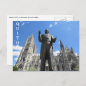 Carte Postale statue de basílica quito (Devant / Derrière)