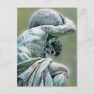 Carte Postale Statue de Bismarck, Berlin, Atlas de Dieu grec, Ba