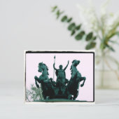 Carte Postale Statue de Boadicea - Pont de Westminster - London (Debout devant)