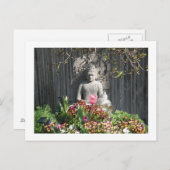 Carte Postale Statue de Bouddha (Devant / Derrière)