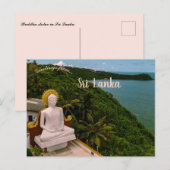 Carte Postale Statue de Bouddha au Sri Lanka (Devant / Derrière)
