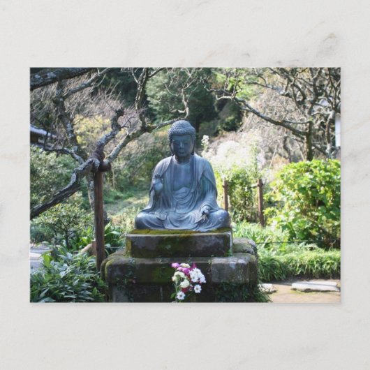 Carte Postale Statue de Bouddha méditant (Devant)