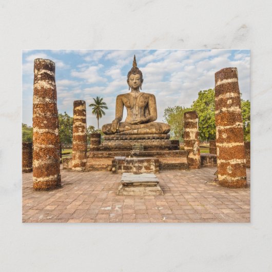 Carte Postale Statue de Bouddha, Wat Mahathat (Devant)