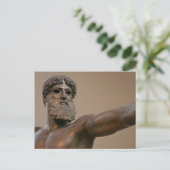 Carte Postale Statue de bronze de Zeus à Athènes Grèce (Debout devant)