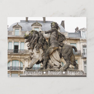 Carte Postale Statue de Bruxelles