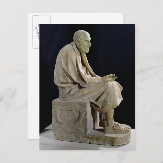 Carte Postale Statue de Chrysippus le philosophe grec (Devant / Derrière)
