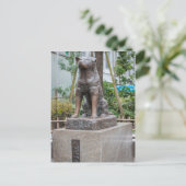 Carte Postale Statue de Chuken Hachiko (Debout devant)