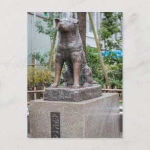 Carte Postale Statue de Chuken Hachiko