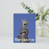 Carte Postale Statue de Columbus, Barcelone (Debout devant)