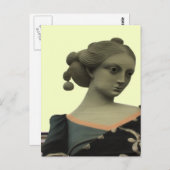 Carte Postale Statue de dame (Devant / Derrière)