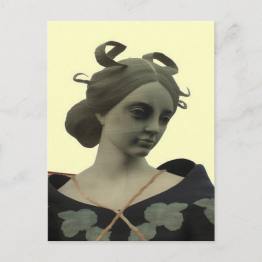 Carte Postale Statue de dame (Devant)