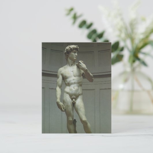 Carte Postale Statue de David de Michel-Ange (Debout devant)