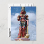 Carte Postale Statue de Hanuman de 25 mètres, Carapichaima, Trin (Devant / Derrière)