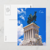 Carte Postale statue de havane (Devant / Derrière)