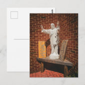 Carte Postale Statue de Jésus aux bras ouverts (Devant / Derrière)