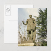 Carte Postale Statue de Jules César (Devant / Derrière)