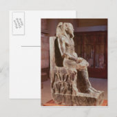 Carte Postale Statue de Khafre enthérée (Devant / Derrière)