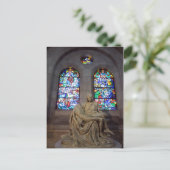 Carte Postale statue de la cathédrale (Debout devant)