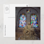 Carte Postale statue de la cathédrale (Devant / Derrière)