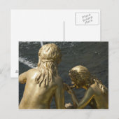 Carte Postale Statue de la fontaine (Devant / Derrière)