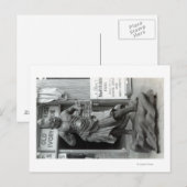 Carte Postale Statue de la Garde du Temple à Pacific Curio Shop, (Devant / Derrière)