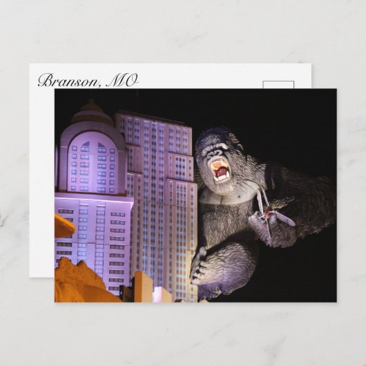 Carte Postale Statue de la gorille n° 1 (Devant / Derrière)