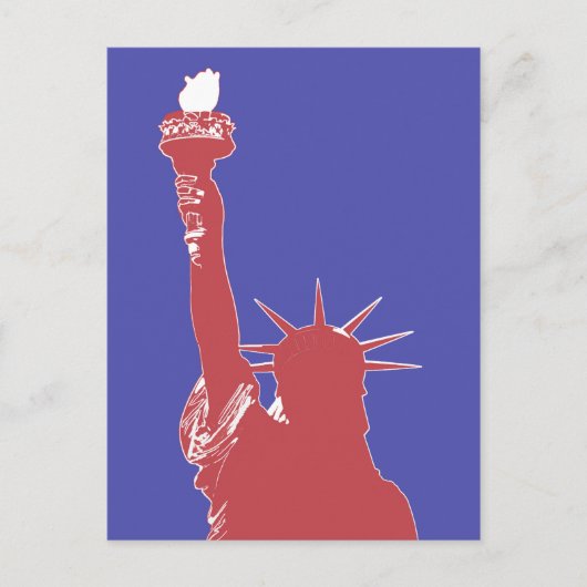 Carte postale Statue de la Liberté (Devant)