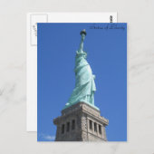 Carte Postale Statue de la Liberté (Devant / Derrière)