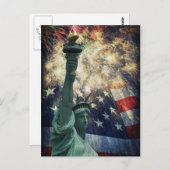 Carte Postale Statue de la Liberté (Devant / Derrière)