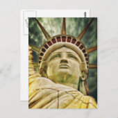 Carte Postale Statue de la Liberté (Devant / Derrière)