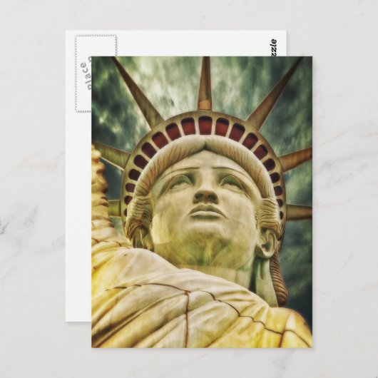 Carte Postale Statue de la Liberté (Devant / Derrière)