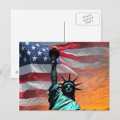 Carte Postale Statue de la Liberté (Devant / Derrière)