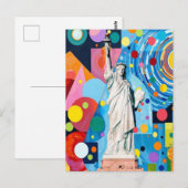 Carte Postale Statue de la Liberté (Devant / Derrière)