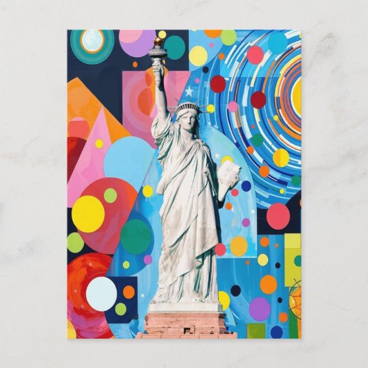 Carte Postale Statue de la Liberté (Devant)
