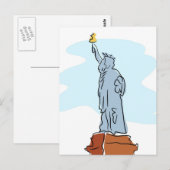 Carte Postale Statue de la Liberté (Devant / Derrière)