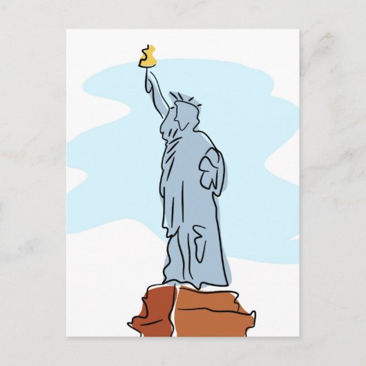 Carte Postale Statue de la Liberté (Devant)