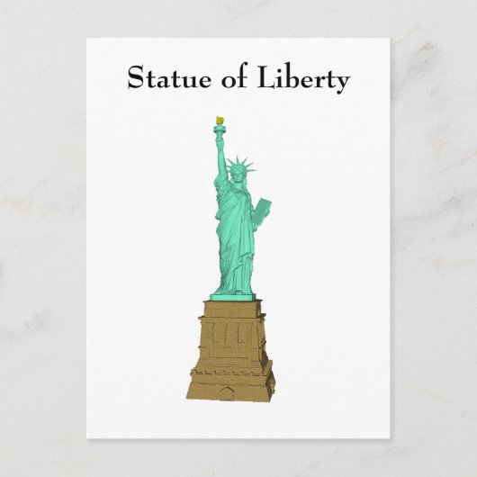 Carte postale : Statue de la Liberté (Devant)