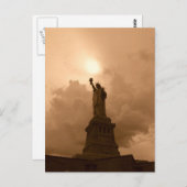 Carte Postale Statue de la Liberté (Devant / Derrière)