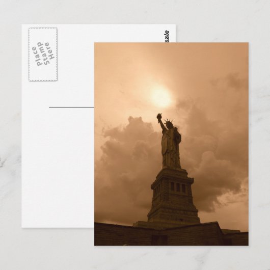 Carte Postale Statue de la Liberté (Devant / Derrière)