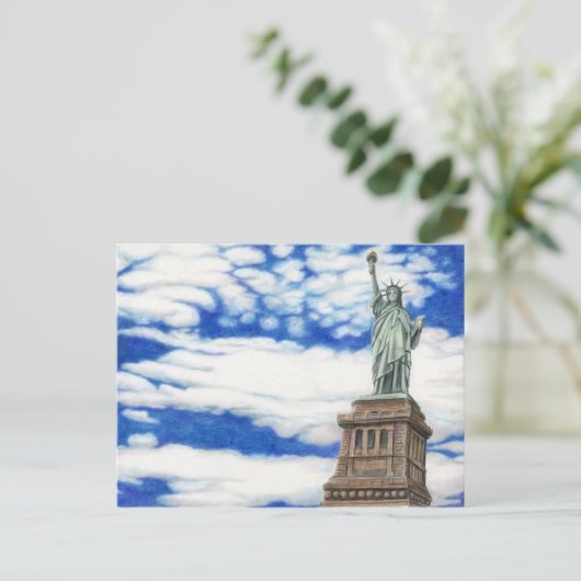 Carte postale Statue de la Liberté (Debout devant)
