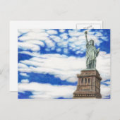 Carte postale Statue de la Liberté (Devant / Derrière)